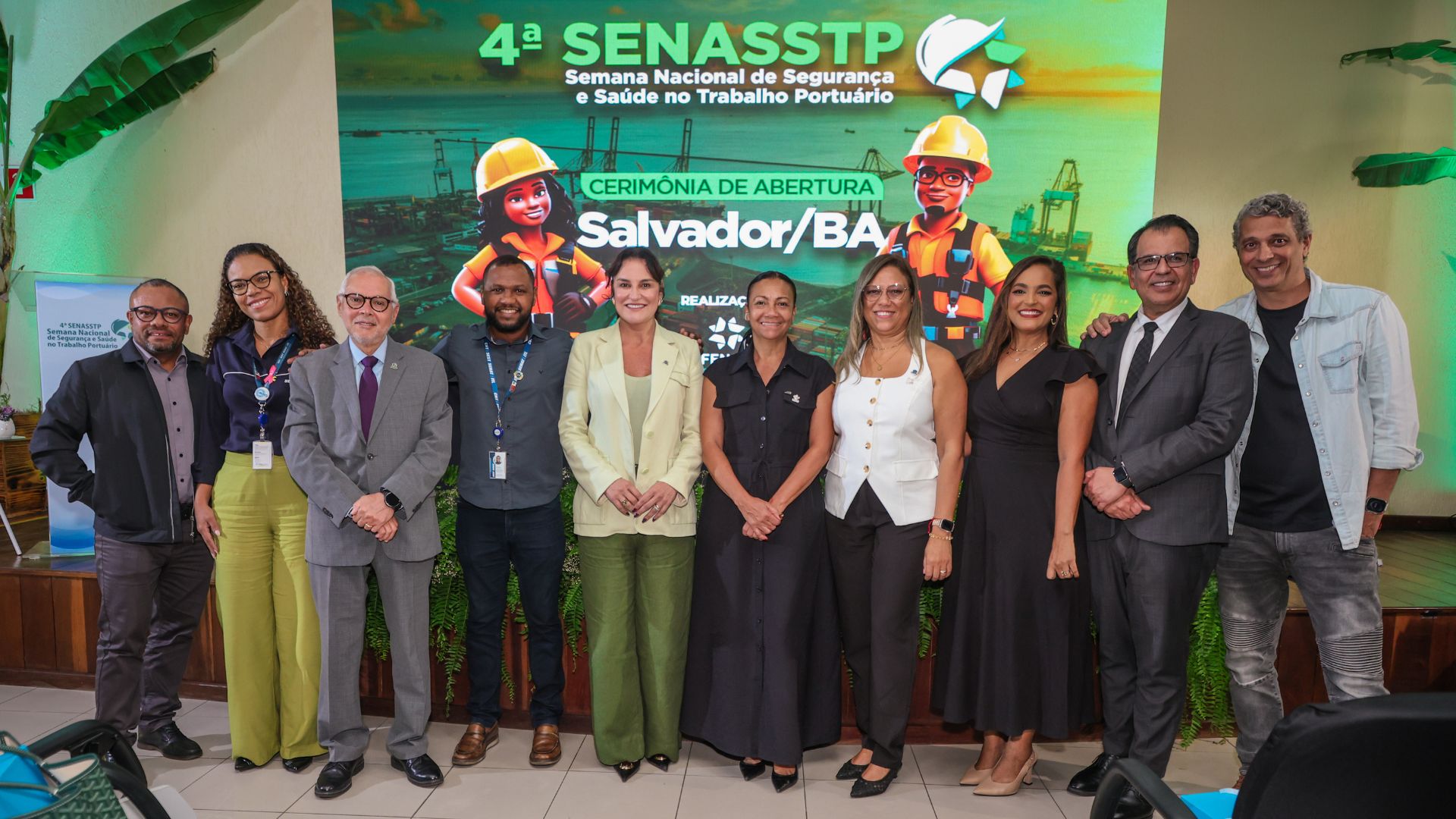 Salvador sedia abertura da 4� Semana Nacional de Sa�de e Seguran�a no Trabalho Portu�rio